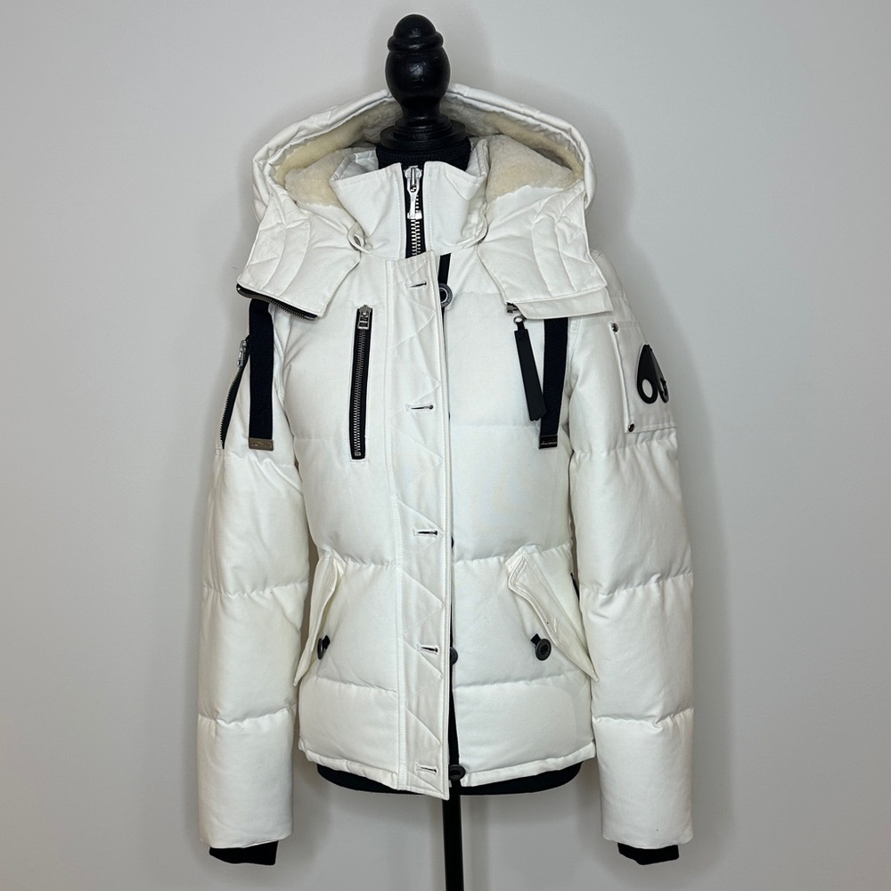 [WONEN] Moose Knuckles White Parka XS New Never Worn Winter Outerwear